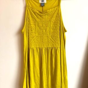 Mustard yellow beautiful tank